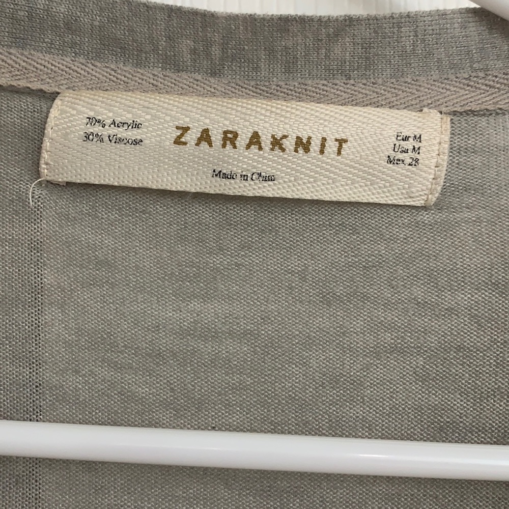 Zara grey cardigan size M